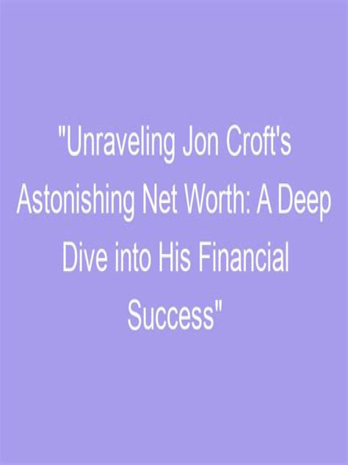 Unraveling Corey Net Worth: A Deep Dive Into His Financial Landscape